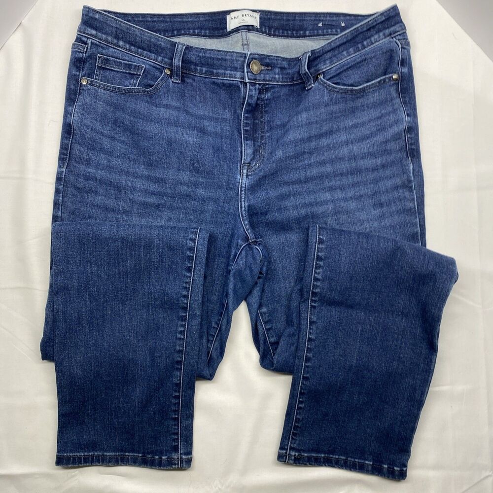 Lane Bryant Straight Leg Signature Fit Jeans Medium Wash 18 Long